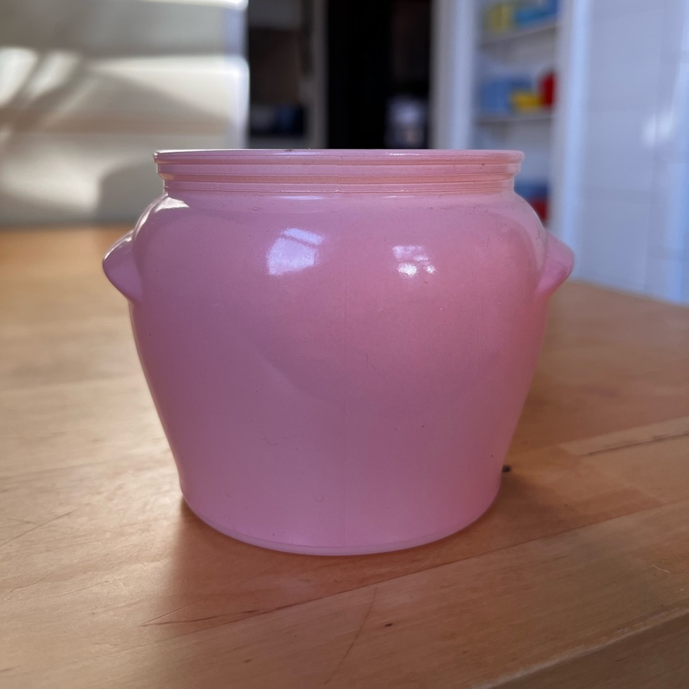 Vintage Glasbake Pot in Pink